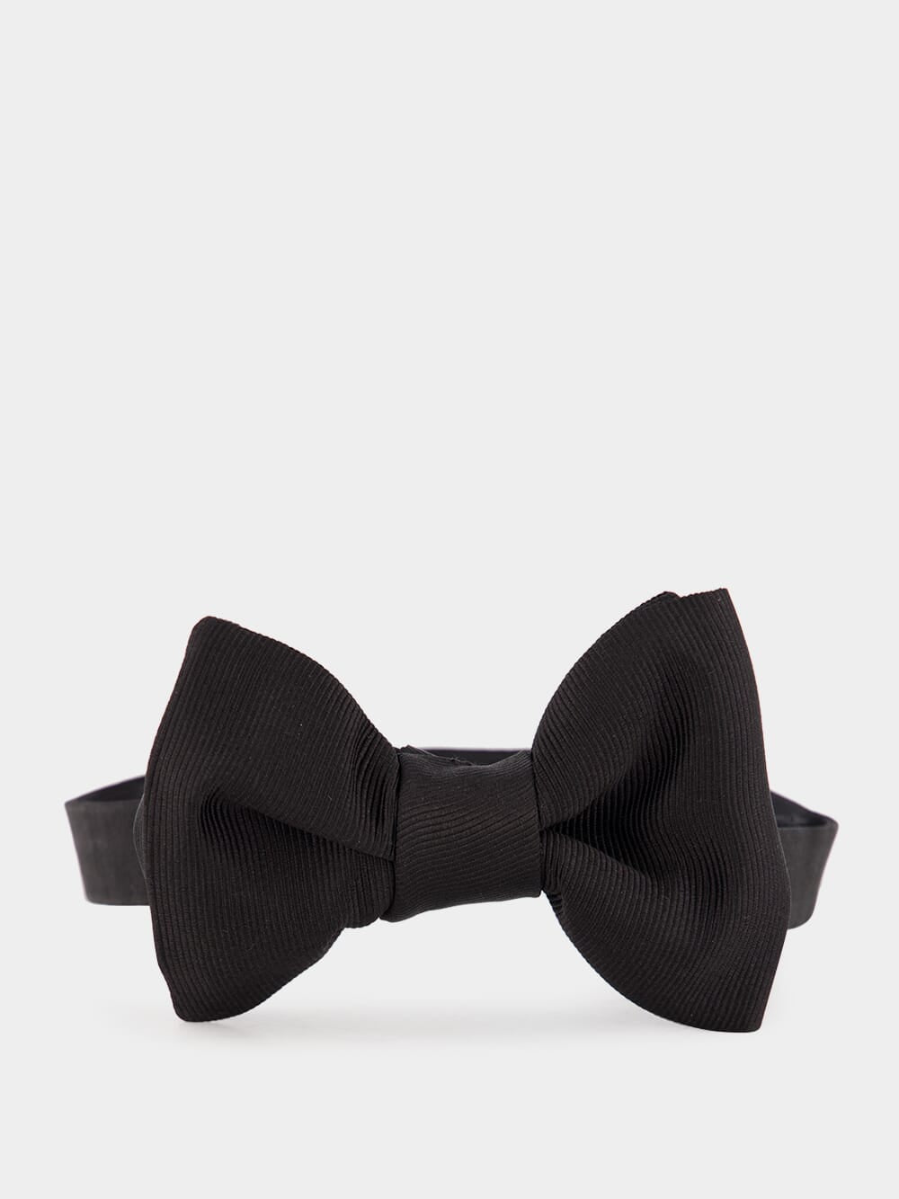 Black Gros Grain Bow Tie