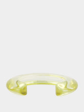 Lizzie Fortunato Lime Resin Ridge Cuff Bracelet