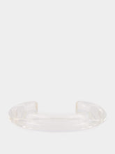 Lizzie Fortunato Clear Resin Ridge Cuff Bracelet