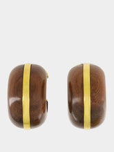 Halo Hoops in Acacia Wood | PDP - Fashion Clinic