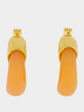 Lizzie Fortunato Tangerine Mini Organic Hoops