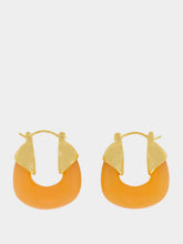 Lizzie Fortunato Tangerine Mini Organic Hoops