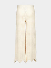 ESCVDO Ivory Safi Crochet Trousers