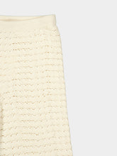 ESCVDO Ivory Safi Crochet Trousers
