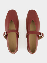 Le Monde Beryl Stella Slipper in Rouge Leather