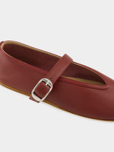 Le Monde Beryl Stella Slipper in Rouge Leather