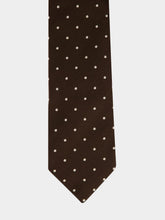 Tom Ford Chocolate Brown Polka Dot Silk Tie