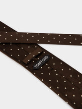 Tom Ford Chocolate Brown Polka Dot Silk Tie