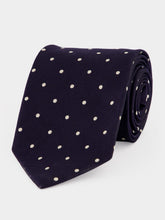 Tom Ford Navy Polka Dot Silk Tie