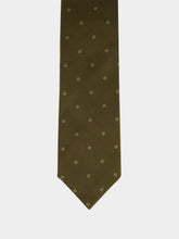 Tom Ford Olive Green Polka Dot Silk Tie