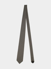 Tom Ford Black and Silver Mulberry Silk Tie