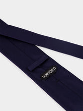 Tom Ford Ink Blue Textured Silk Tie