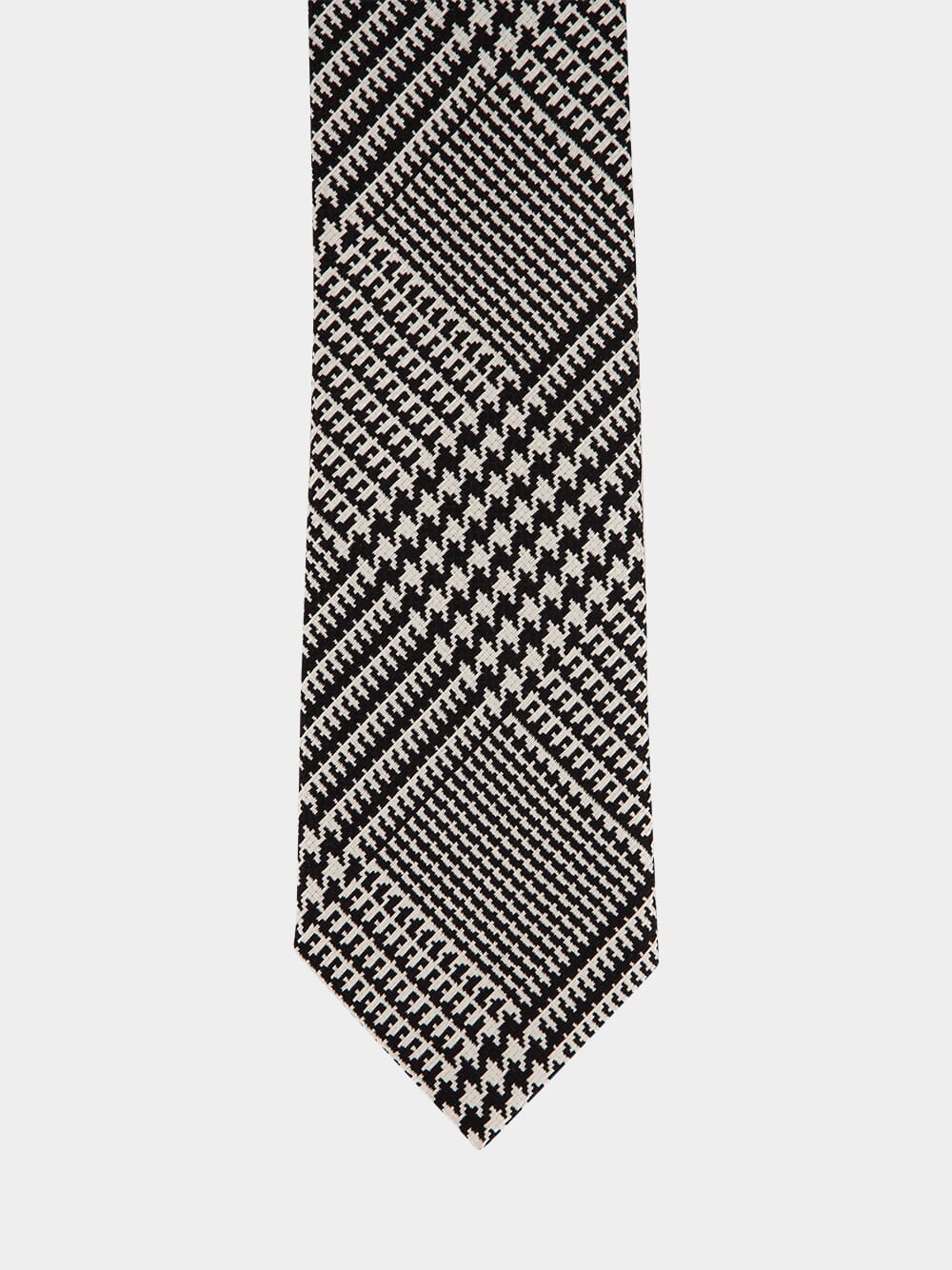 Prince of Wales Check Silk Tie