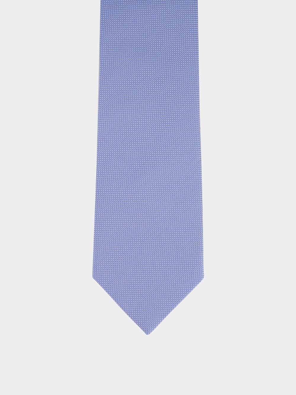 Light Blue Solid Silk Tie