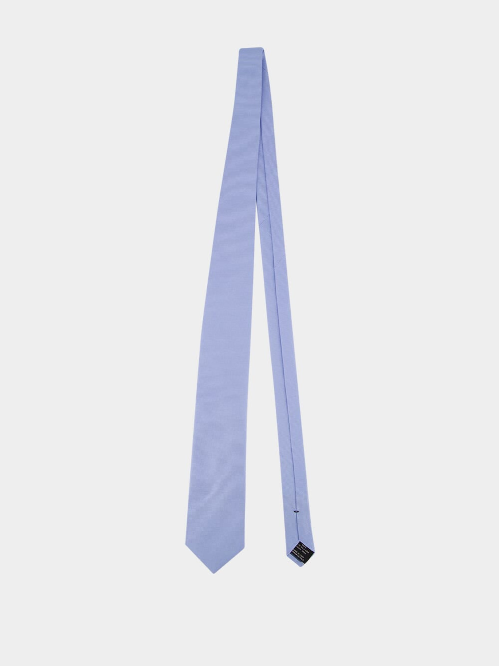 Light Blue Solid Silk Tie