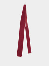 Tom Ford Dark Red Knitted Tie