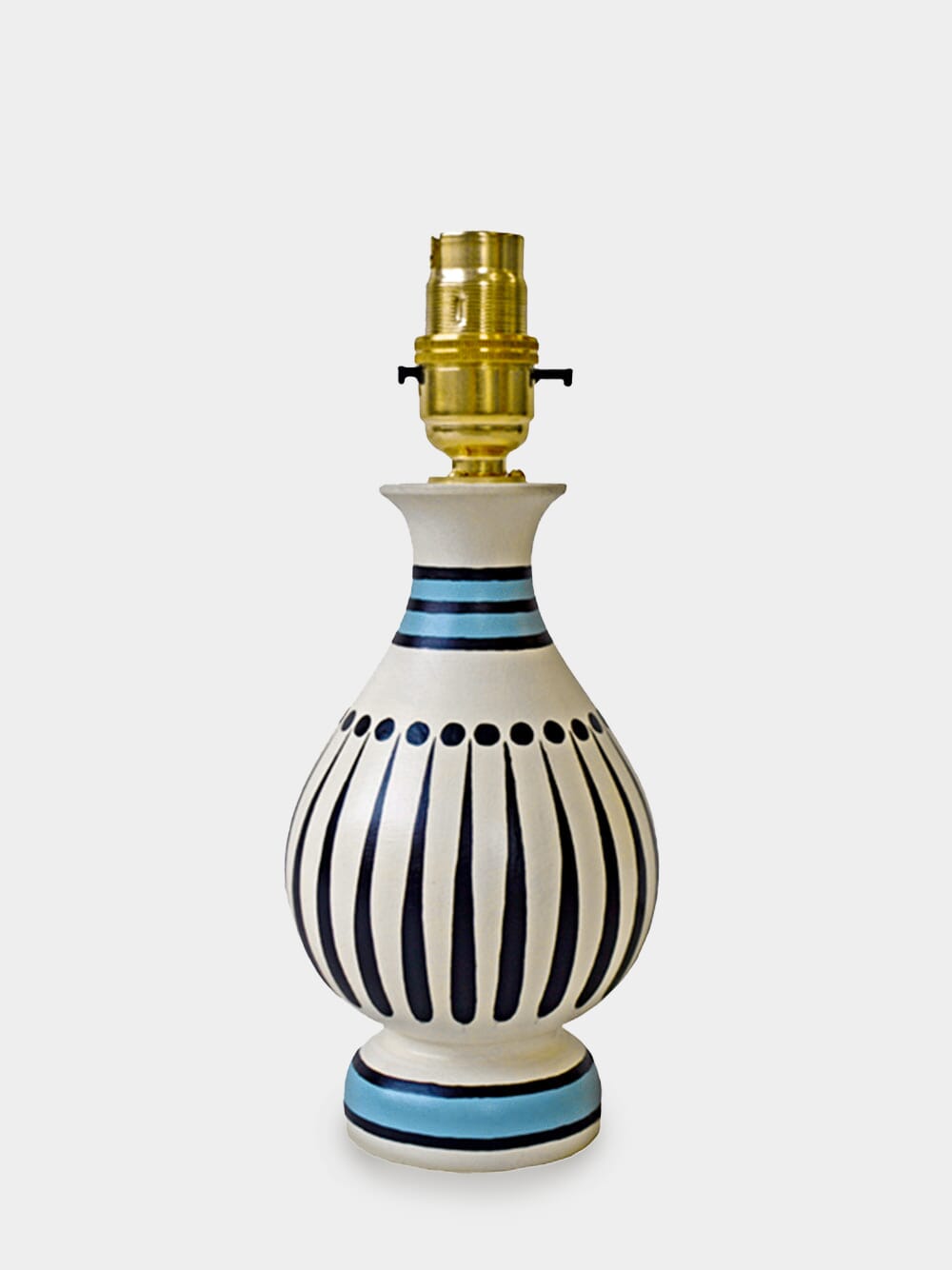 Stripey vase lamp