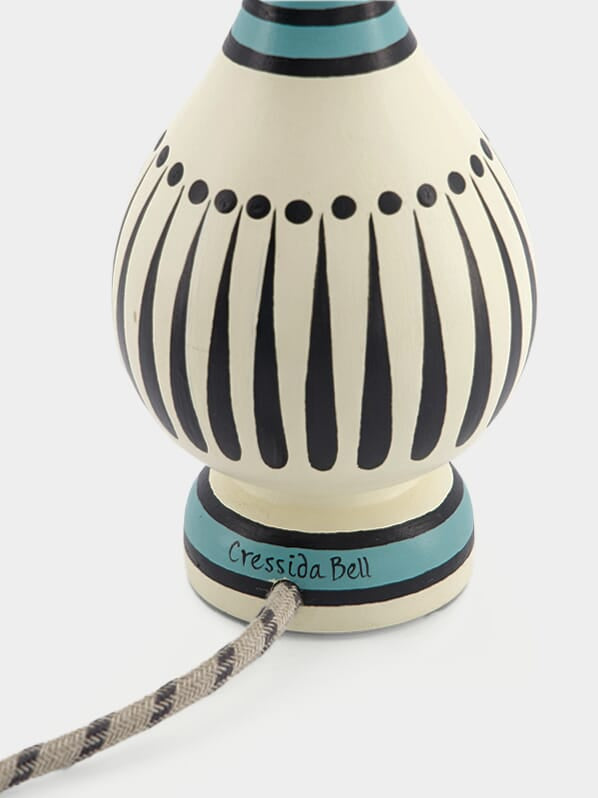 Stripey vase lamp