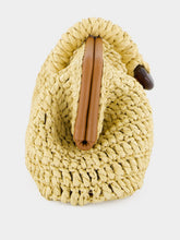 Serena Uziyel Natural Delphine Raffia Clutch Bag