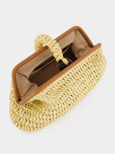 Serena Uziyel Natural Delphine Raffia Clutch Bag