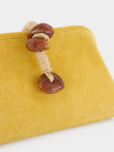 Serena Uziyel Mustard Petra Suede Clutch