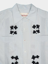 Baziszt Light Blue Secret Embroidered Shirt