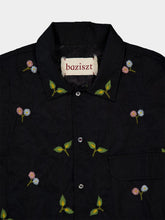 Baziszt Black Thistle Embroidered Shirt