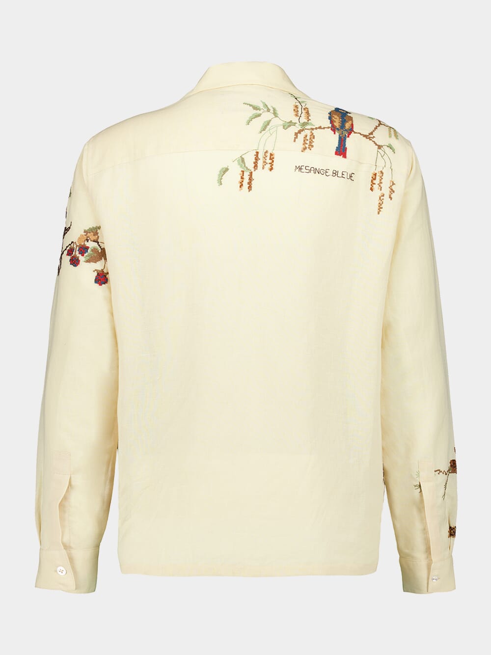 Avian Embroidered Button-Up Shirt