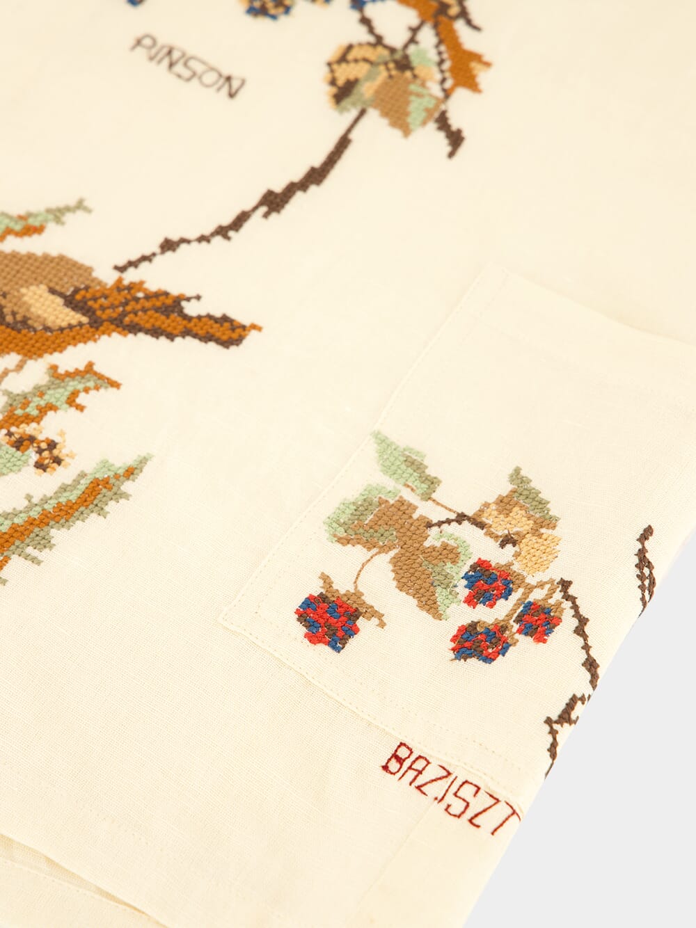 Avian Embroidered Button-Up Shirt