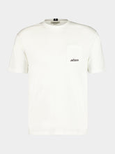 JNcQUOI Natural White Crewneck Logo T-Shirt