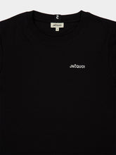 JNcQUOI Black Crewneck Logo T-Shirt