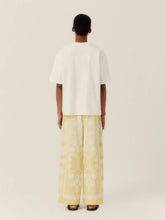 Ecru Floral Bouclé Embroidered T-Shirt | PDP - Fashion Clinic