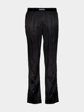 Tom Ford Black Satin Straight-Leg Trousers