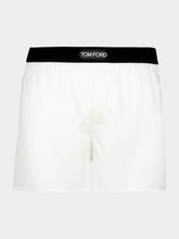 Tom Ford White Silk Boxer Shorts