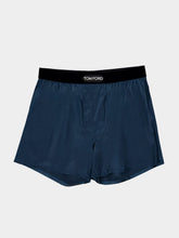 Tom Ford Deep Ocean Solid Silk Boxer Shorts