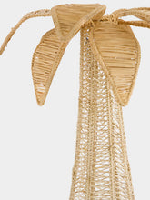 Coro Cora Dark Beige Palm Tree Iraca Medium Candle Holder