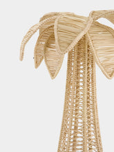 Coro Cora Beige Palm Tree Iraca Large Candle Holder