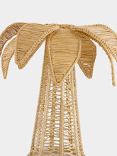 Coro Cora Dark Beige Palm Tree Iraca Medium Candle Holder