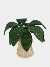 Coro Cora Dark Green Palm Tree Iraca Small Candle Holder