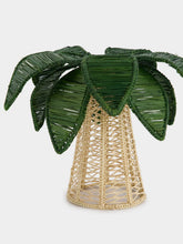 Coro Cora Dark Green Palm Tree Iraca Small Candle Holder