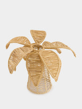 Coro Cora Dark Beige Palm Tree Iraca Small Candle Holder