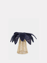 Coro Cora Navy Palm Tree Iraca Small Candle Holder
