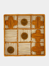 Coro Cora Natural and Light Brown Iraca Palm Tic Tac Toe Board Game