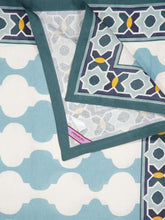 La DoubleJ Plaza Sky Blue Medium Tablecloth