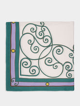 La DoubleJ Cortile Lilac Large Linen Tablecloth