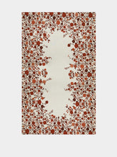 La DoubleJ Red Botticelli Placée Linen Medium Tablecloth