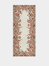 La DoubleJ Red Botticelli Placée Linen Large Tablecloth