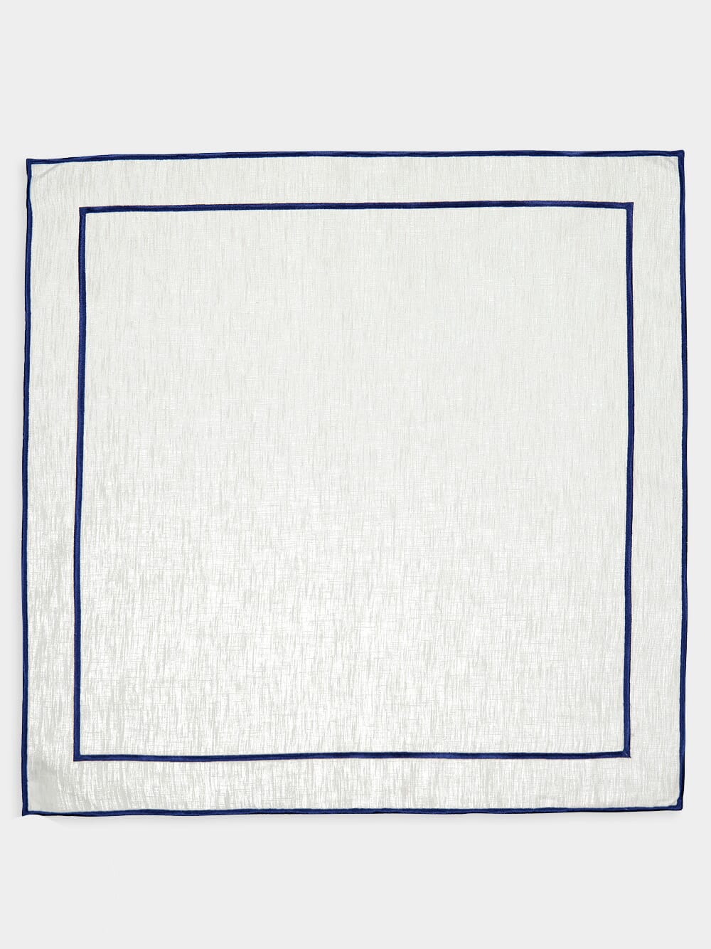 Lisboa Linen Napkin with Dark Blue Border