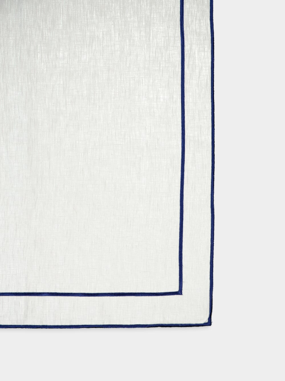 Lisboa Linen Napkin with Dark Blue Border