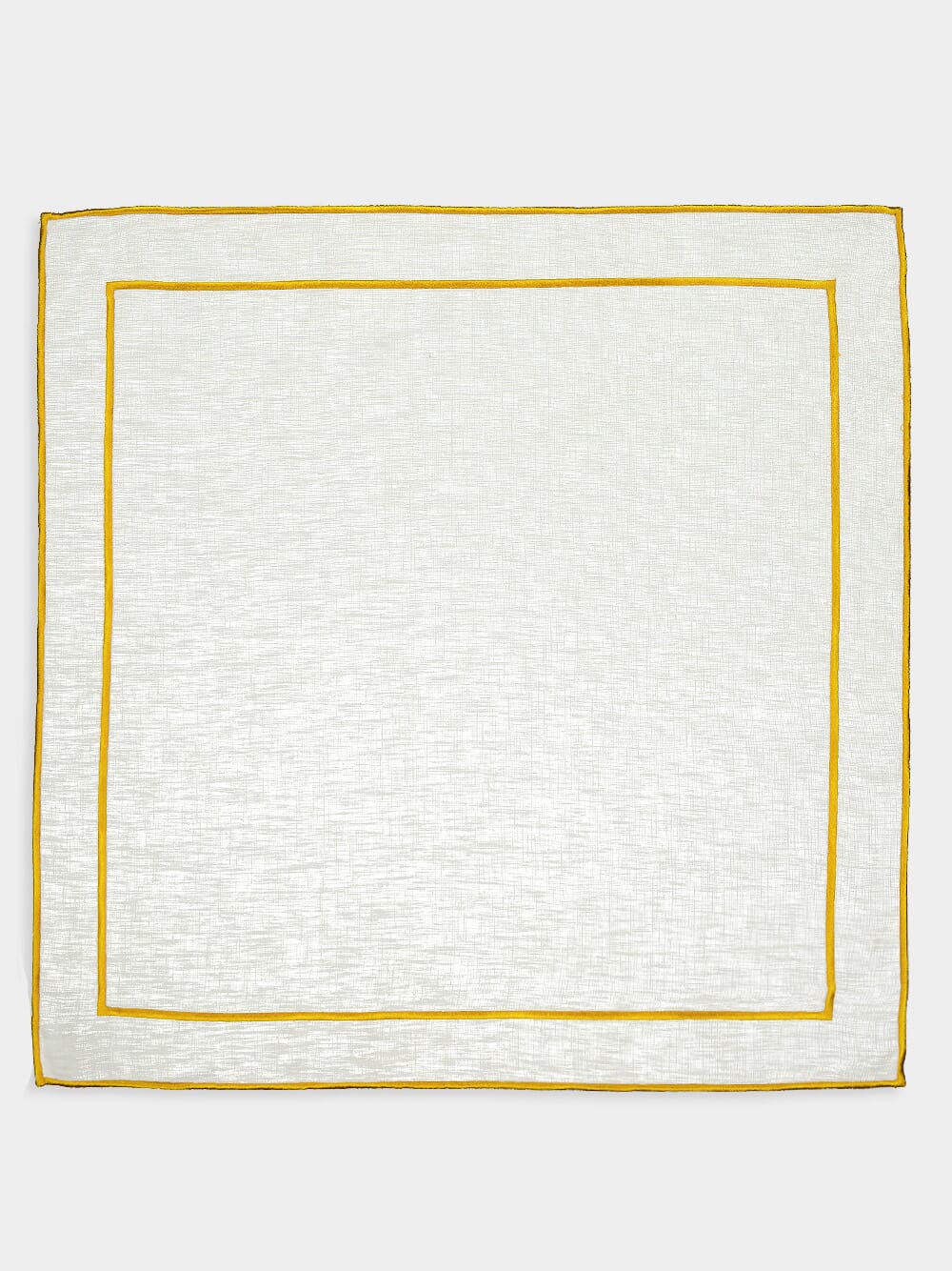 Lisboa Linen Napkin with Mustard Border